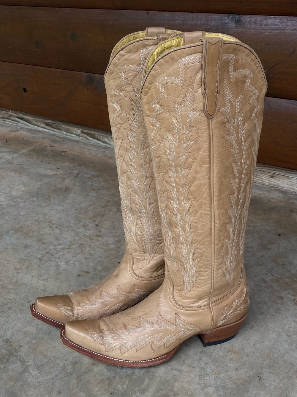 JRC & Sons | Tan Leather Cowgirl Boots - Picture 6 of 16